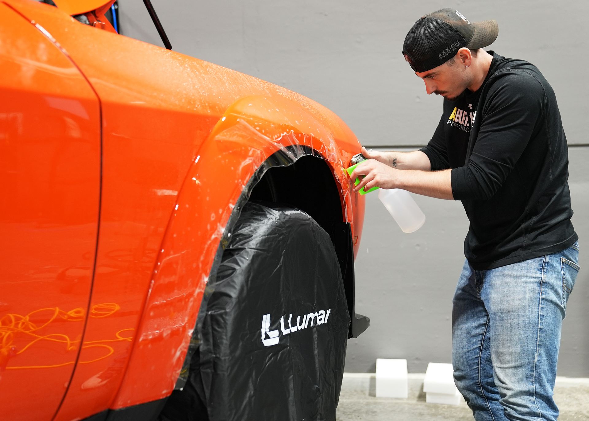 LLumar PPF being applied